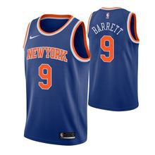 New York Knicks #9 RJ Barrett Royal Iconbasketball  Jersey