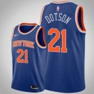 New York Knicks #21 Damyean Dotson Royal Iconbasketball  Jersey
