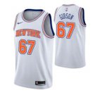 New York Knicks #67 Taj Gibson Whitetatement Jersey
