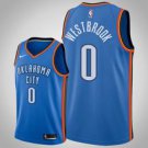 Oklahoma City Thunder #0 Russell Westbrook BlueIcon Jersey