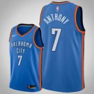 Oklahoma City Thunder #7 Carmelo Anthon BlueIcon Jersey