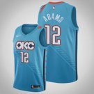 Oklahoma City Thunder #12teven Adams Blue Jersey City