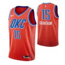 Oklahoma City Thunder #15 Donte Grantham Orangetatement Jersey