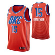 Oklahoma City Thunder #15 Donte Grantham Orangetatement Jersey