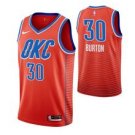 Oklahoma City Thunder #30 Deonte Burton Orangetatement Jersey