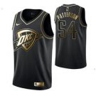 Oklahoma City Thunder #54 Patrick Patterson Black Golden Jersey