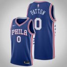 Philadelphia 76ers #0 Justin Patton Blue basketball  Jerseytitched