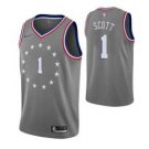 Philadelphia 76ers #1 Mikecott Gray Jersey City