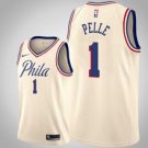 Philadelphia 76ers #1 Norvel Pelle cream Jersey - City