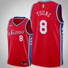 Philadelphia 76ers #8 James Young Redtatement  Jersey