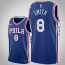 Philadelphia 76ers #8 Zhairemith Blue basketball  Jerseytitched