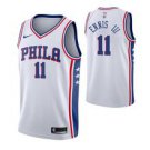 Philadelphia 76ers #11 James Ennis III White basketball  Jerseytitched