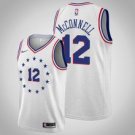 Philadelphia 76ers #12 T.J. McConnell Gray Earned  Jersey