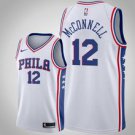 Philadelphia 76ers #12 T.J. McConnell White basketball  Jerseytitched