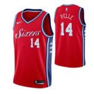 Philadelphia 76ers #14 Norvel Pelle Redtatement  Jersey