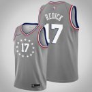 Philadelphia 76ers #17 J.J. Redick Gray Jersey City