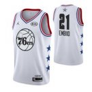 Philadelphia 76ers #21 Joel Embiid White All-Star Game Jersey