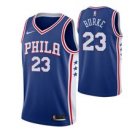 Philadelphia 76ers #23 Trey Burke Blue basketball  Jerseytitched
