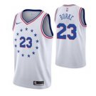 Philadelphia 76ers #23 Trey Burke White Earned Jersey