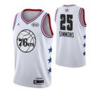 Philadelphia 76ers #25 Benimmons White All-Star Game Jersey