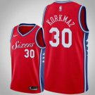 Philadelphia 76ers #30 Furkan Korkmaz Redtatement  Jersey