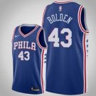 Philadelphia 76ers #43 Jonah Bolden Blue basketball  Jerseytitched