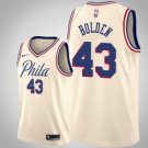 Philadelphia 76ers #43 Jonah Bolden cream Jersey - City