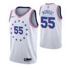 Philadelphia 76ers #55 Greg Monroe White Earned Jersey