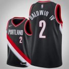 Portland Trail Blazers #2 Wade Baldwin IV Black Icon  Jersey
