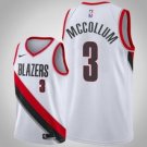 Portland Trail Blazers #3 C.J. McCollum White Jersey