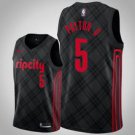 Portland Trail Blazers #5 Gary Payton Black Jersey City