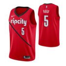 Portland Trail Blazers #5 Rodney Hood Red Earned  Jersey