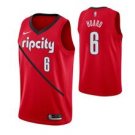 Portland Trail Blazers #6 Jaylen Hoard Red Earned  Jersey