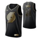 Portland Trail Blazers #31eth Curry Black Golden Jersey