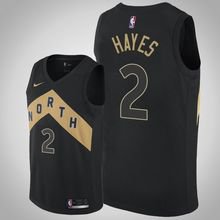 Toronto Raptors #2 Nigel Hayes Black basketball  Jersey City