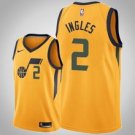 Utah Jazz #2 Joe Ingles Goldtatementbasketball  Jersey
