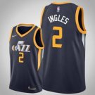 Utah Jazz #2 Joe Ingles Navy Icon  Jersey