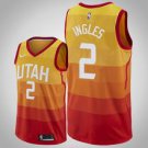 Utah Jazz #2 Joe Ingles Orange Jersey City