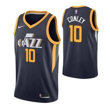 Utah Jazz #10 Mike Conley Navy Icon  Jersey