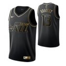 Utah Jazz #13 Tony Bradley Black Golden  Jersey