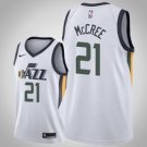 Utah Jazz #21 Erik McCree White basketball  Jerseytitched
