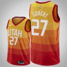 Utah Jazz #27 Rudy Gobert Orange Jersey City