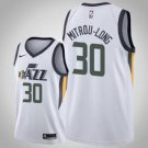 Utah Jazz #30 Naz Mitrou-Long White basketball  Jerseytitched