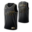 Utah Jazz #99 Jae Crowder Black Golden  Jersey