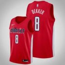 Washington Wizards #8am Dekker Red Earned Jersey