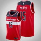 Washington Wizards #15 Okaro White Red Icon  Jersey