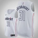 Washington Wizards #31 Tomasatoransky White  Jersey City