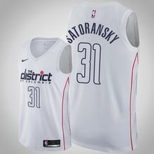 Washington Wizards #31 Tomasatoransky White  Jersey City