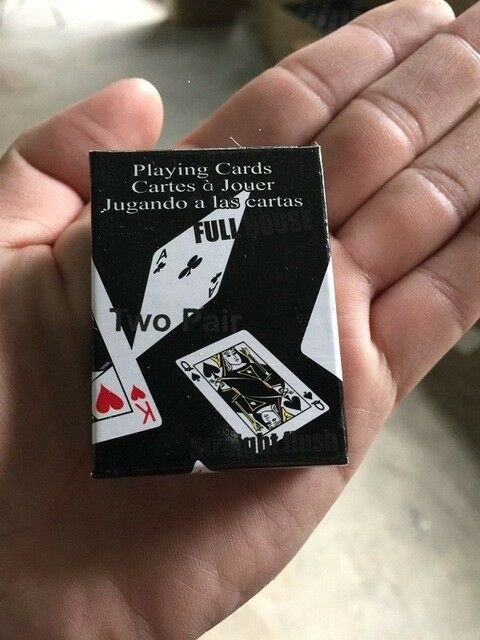 Mini Black 2017 Design Traveler Poker Outside Outdoor Funny Playing Cards Game