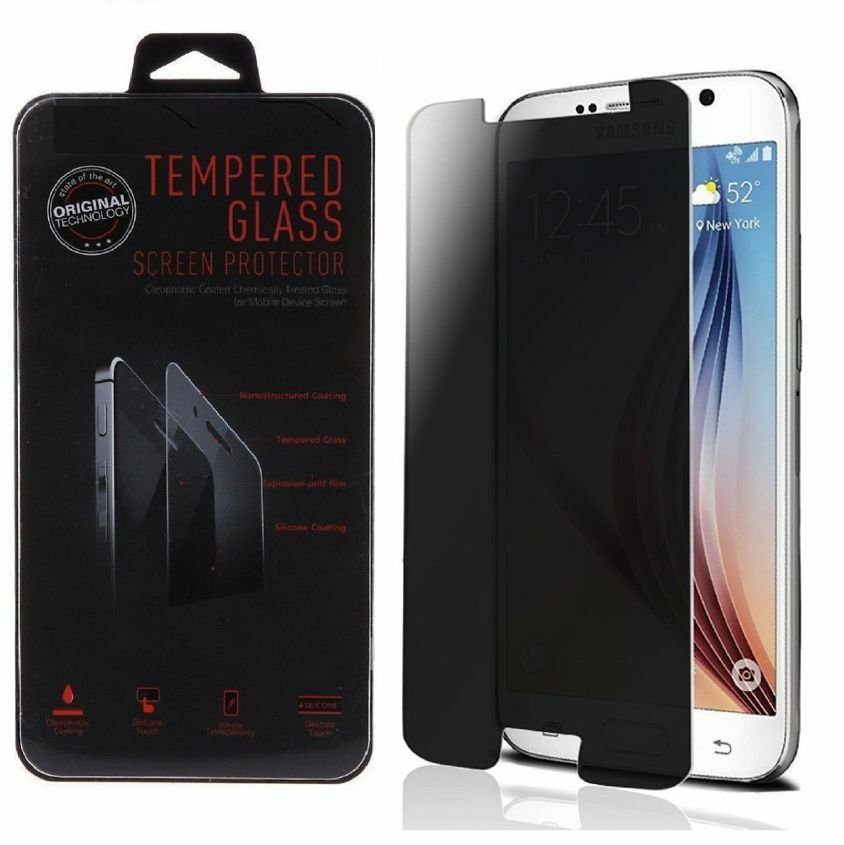 AntiSpy Peeping Privacy Tempered Glass Screen Protector for Samsung Galaxy S6